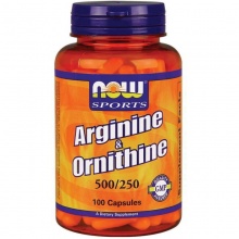 - NOW Arginine + Ornithine  100 